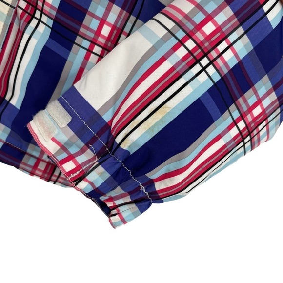 Vintage Y2K Empyre Snow Pants & Jacket Set Pink Purple Plaid Ski Snowboard Small - Picture 7 of 16